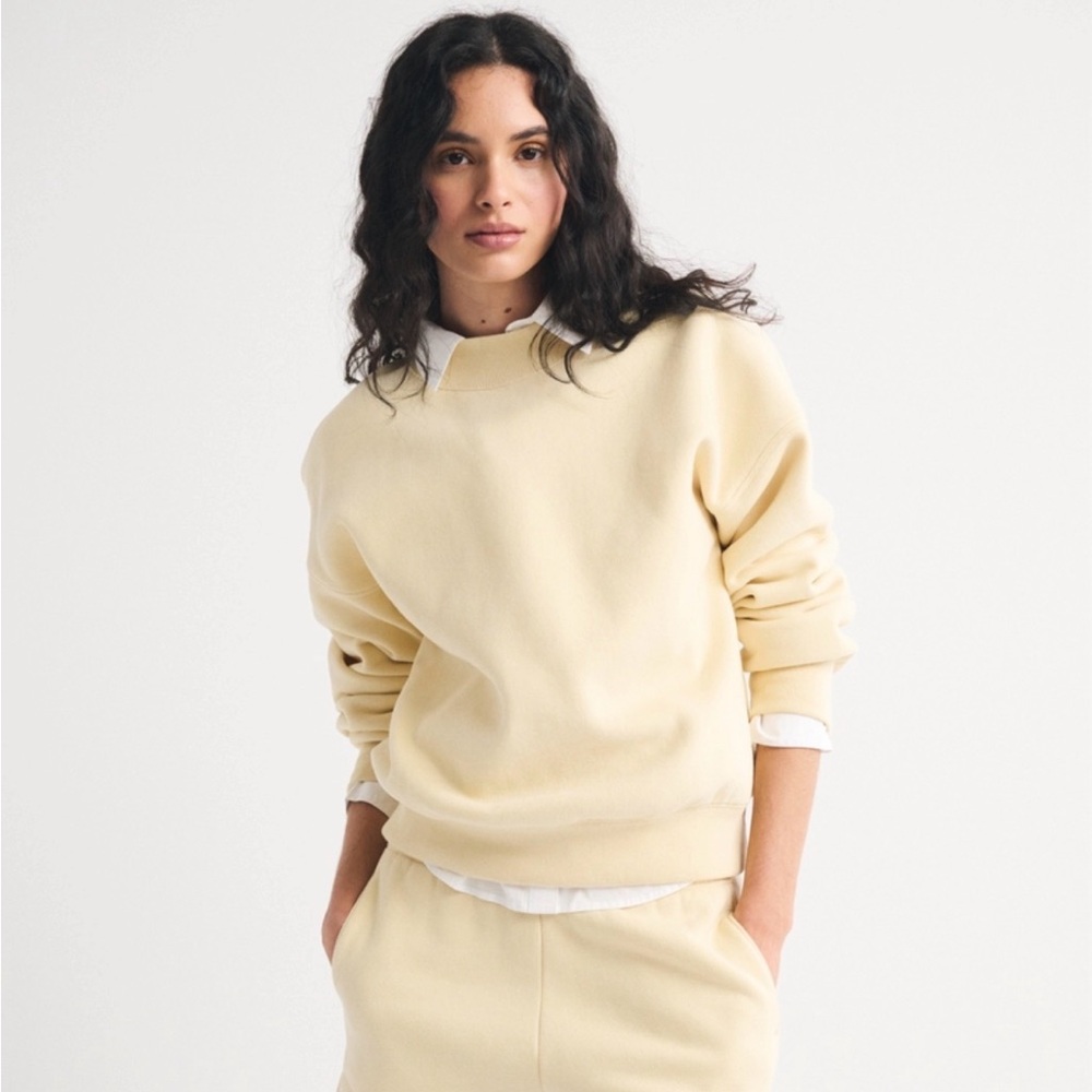 Abercrombie Crewneck Sweater Yellow - Women's